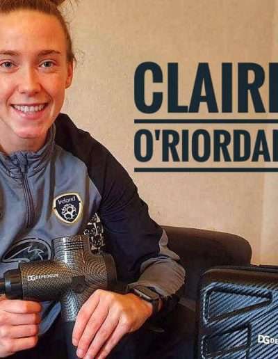 Claire O Riordan Irish Football Deprogun Massage gun